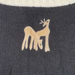 Reference Point  All Points Women's L Vintage Y2K Deer Zip Cardigan Sweater NWT Photo 3