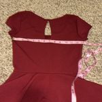 Charlotte Russe Charlotte‎ Russe XS maroon peplum blouse Photo 4