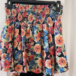 Karlie  Floral Smocked Waist Mini Skirt – Size M Photo 0