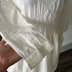 Ba&sh cream lace Pleated 3/4 Sleeve summer cotton Mini Dress Photo 6