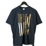 Urban Outfitters Yellowstone National Park T Shirt Classic Gold American Flag Graphic Tee Photo 1