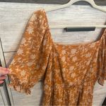 Francesca's Dresses | Francesca's Marigold Floral Godet Dress Size XL Orange Photo 1