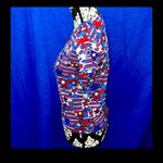 LuLaRoe T Shirt Top Striped Stars Sz 8  Stretch Top Photo 1