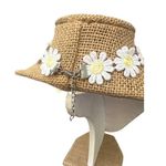 Daisy Flower Lace Choker Necklace White Yellow Adj Chain Boho Style 12 Photo 2