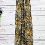 Forever 21 Strapless Boho Maxi Dress Size Small Orange Blue Gray White Photo 4