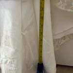 David's Bridal Ivory Lace Tank Lace Wedding Dress with Illusion Back Size 8 Photo 12