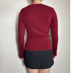  Burgundy Sweater HARLEY DAVIDSON ON SLEEVES Size Small Photo 1