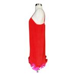 Milly  Bianca Dress Sleeveless Pleated Coral Orange Cocktail Ruffle Hem 10 NWOT Photo 8