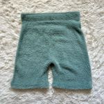 Gymshark x Whitney Simmons Bike Shorts Whitney Eyelash Knit Shorts Fuzzy Green S Photo 3