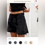 Free People NWOT  We The Free Moxie Barrel Shorts - night hawk black - 29 *IR* Photo 5