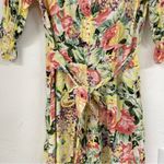 Faithfull the Brand Yellow Pink Floral Romper Womens 2 Puff Short Sleeve Ana Photo 8