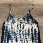 Anthropologie Cloth & Stone Tie Dye Midi Dress Navy White Photo 6