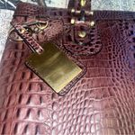 Etienne Aigner Rich Brown Crocodile Tote Photo 10