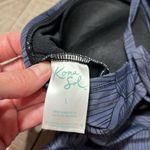 Kona Sol  Women's Dark Blue Swim Suit Top keyhole  Size Large. EUC Photo 4