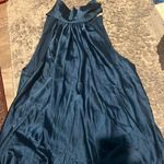 Bishop and Young  Women's Satin Tie Neck Halter Blouse Top Size L Photo 3