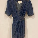 Anthropologie NEW  Pilcro + the Letterpress Denim Romper Retro Tie Waist Sz 0 Photo 1