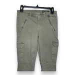 BLANK NYC The Reade Crop Ankle-Zip Skinny Cargo Jeans Hi-Rise 27 Womens Green Photo 1