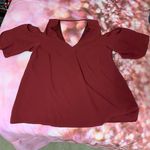 C. Luce Red Cold Shoulder Top Photo 1
