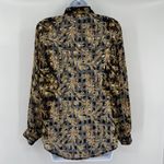 Vtg Y2K Richard Kristall Sheer Button Top Sz M Festival Fairy Grunge Whimsigoth Black Size M Photo 6