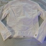 The Limited  womens small white button front jean jacket stretch Photo 6