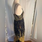 Urban Outfitters  Black Mini Dress with Colorful Embroidery Photo 2