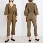 Apiece Apart  Meru Wrap Cotton Linen Blend Jumpsuit 2 Photo 1