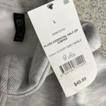 Cotton On NWT  Plush Essential Half Zip Jumper Sweatshirt Pull Over Cloud Gray L Photo 5