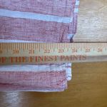 Banana Republic  Stripe Textured Peasant‎ Top, Linen/Cotton, White/Pink Medium Photo 6