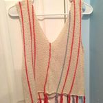 Lucky Brand Oatmeal Too With Orange And Blue Stripes Photo 1