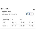 OQQ Womens Bodysuit Sexy Ribbed Square Neck Tummy Control Tank Top Pink Medium Photo 12