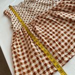 Matilda Jane blouse short cap sleeves gingham skirted button back Sz Med NWOT Photo 3