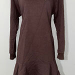 MILKFED Women's Brown‎ Hoodie Dress Long Sleeve Sweatshirt Dress Size S Brown Photo 0