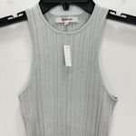 Madewell The Signature Shimmer Knit Cutaway Sweater Tank Ribbed Gray XXS NWT Photo 7