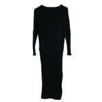 For Love and Lemons Knitz Dress Womens Small Black Harley Long Sleeve Rib Zipper Photo 1