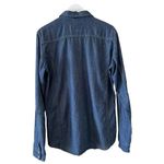 Clockhouse Denim Soft Button-Down Long Sleeves Blue Front Pocket Shirt M #1517 Photo 5