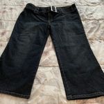 c'est toi Dark Wash Cropped Belted Jeans, size 3XL Photo 0