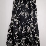 Banana Republic  Black Floral Maxi Skirt Small Photo 0