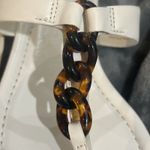Kate Spade Irene Sandals White Tortoise Chain Thong Flip Flops Size 8B Women New Photo 5