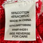 Moon & Madison Crochet American Flag Knit Tank Crop Top size Medium Red Photo 5