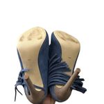 Guess Shoes Ara Studded Fringe Mule Slides Peep Toe Sandals Heels Size 6.5 Photo 3