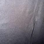 Reformation NWOT Black Milano Midi ribbed Dress with Spaghetti Straps back slit Photo 12