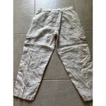 Rachel Roy Pants Womens Large Cream Linen Cargo Beachy Coastal Outdoor Travel Photo 3