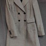 Talbots NWT Navy Striped Double-Breasted Coat Womens Notched Lapel Size 2 Photo 0