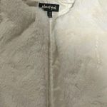 Nordstrom Cropped ivory white fur soft jacket Photo 3