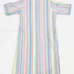 Collections, Etc. Vintage Rainbow Chambray House Coat Mumu Size XXL Photo 7