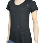 SR Style Reform Women’s Size S Black All Over Stars Short Sleeve T Photo 1