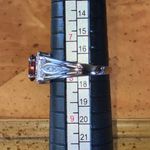 Natural Madeira Citrine Sterling Silver Ring Size 7.75 Photo 8