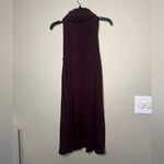 Burgundy cowl neck sweater dress Photo 3