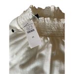 Talbots NWT Long Sleeve Metallic Sleeves Mock Neck Blouse Cream M Photo 11
