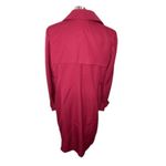 Spiegel VINTAGE Women's Burgundy Double Breasted Trench Coat, Size 16 Photo 3